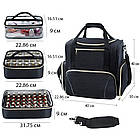 Органайзер для косметики 30x40x40см, Чорний / Сумка для косметики / Косметична валіза, фото 7