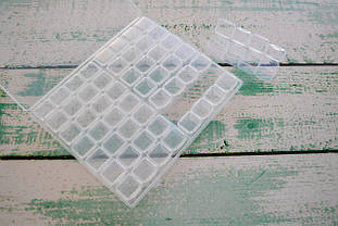 Органайзер для бісеру 56 осередків прозорий