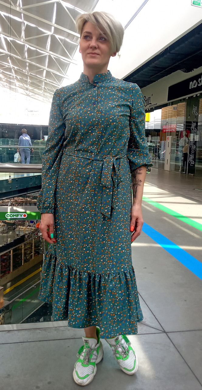 Легка жіноча сукня-міді, фото 1