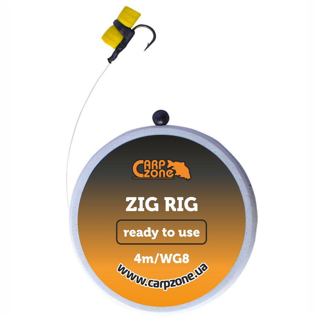 Готовий повiдець Zig Rig Eva Foam з адаптером та пiною Wide Gape №8, фото 1