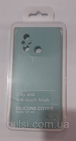 Накладка задня Xiaomi Redmi 12C 4G Full Silicone Case turquoise, фото 1