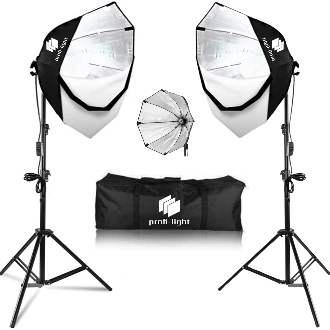 Набір постійного студійного світла 70х70 см Profi-light CS-7712 для портретної зйомки, фото 1