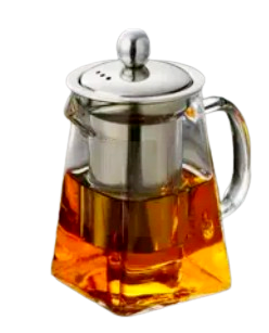 Чайник з кришкою та фільтром з нержавіючої сталі "Піраміда" Helios 750 мл 6710, фото 1