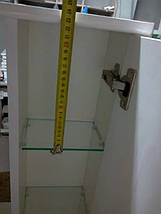 Дзеркальна шафа для ванної кімнати 90 см "Alveus" з підсвіткою, фото 5