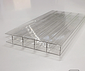 Сотовий полікарбонат прозорий PolyPlast 16 мм 2-камерний  (3-стенний)