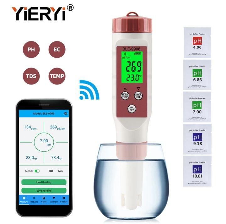 PH/TDS/ЕС/Temp метр BLE-9908 4в1 с Bluetooth