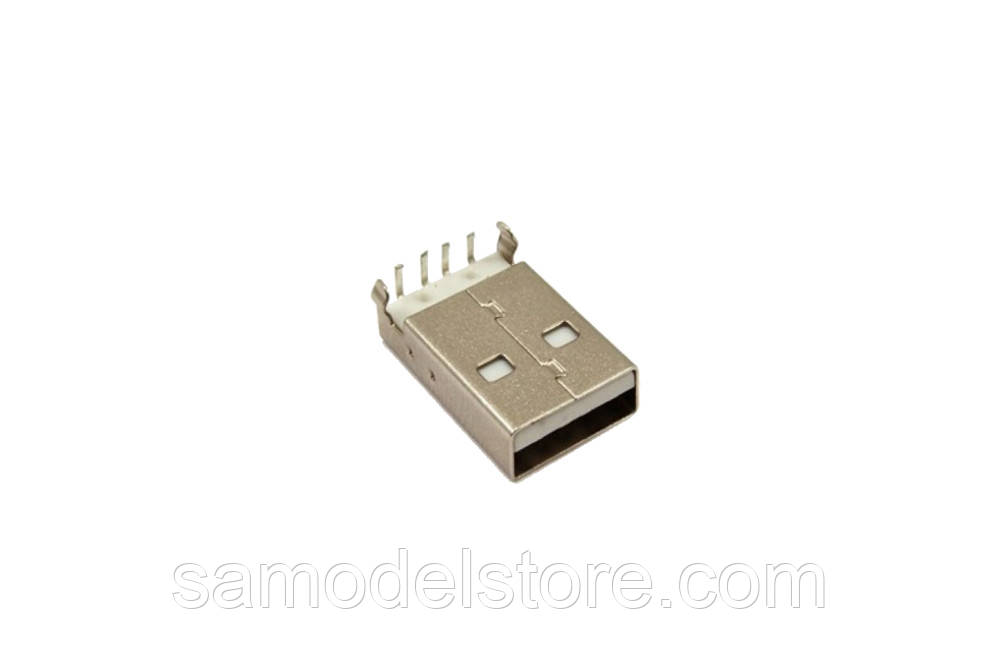 Штекер USB тип А монтажний, кутовий