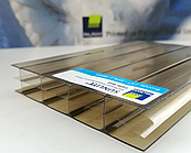 Сотовий полікарбонат бронза Sunlite 16 мм 2-камерний  (3-стенний)