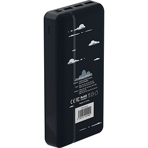 Повербанк Powerbank Mibrand Mriya 30000 mAh 20w швидка зарядка USB Type-C для смартфона лампи - Чорний, фото 2