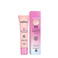 Тональний ВВ крем TopFace Skin Editor Matte Finish с SPF15, № 01 Світло-нюдовий