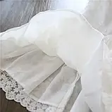 Ошатна сукня для дівчинки розмір 110 білого кольору, фото 10