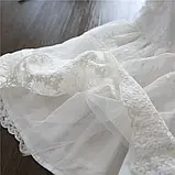 Ошатна сукня для дівчинки розмір 110 білого кольору, фото 9