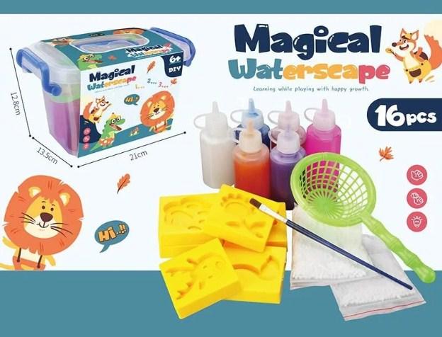 Створення об'ємних фігур на воді Magical waterscape
