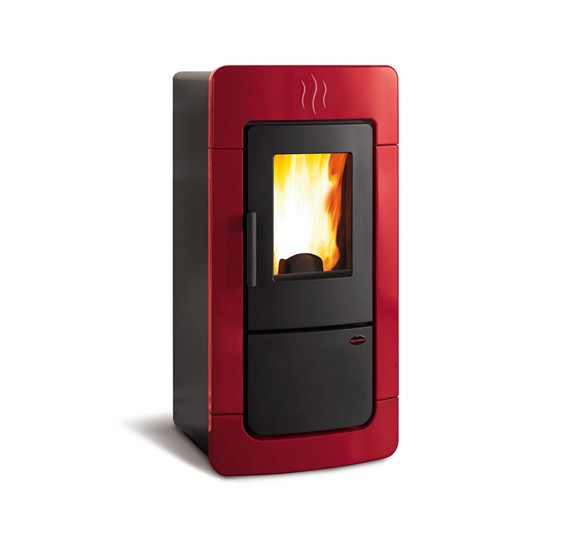 Потужна пелетна піч з водяним контуром NORDICA Diadema Idro Evo bordo — 28 кВт, фото 1