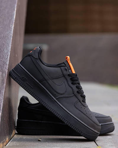 Кроссовки мужские Nike Air Force 1 07 Low Total Black, Кеды Найк эир ...