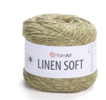LINEN SOFT YarnArt (Ярнарт Лінен Софт) № 7313 нитки пряжа для в"язання бавовна віскоза з льоном