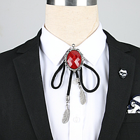 Галстук боло кулон красный Balo (галстук шнурок бола) регулируемый шнурок 100 см Осаму Дадзай Бродячие псы косплей (II) 31630