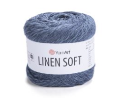 LINEN SOFT YarnArt (Ярнарт Лінен Софт) № 7316 нитки пряжа для в"язання бавовна віскоза з льоном