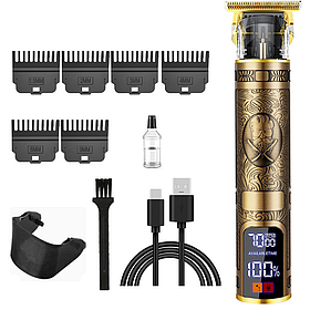 Тример професійний Hair Trimmer BG-2107 з вбудованим акумулятором та LCD дисплеєм