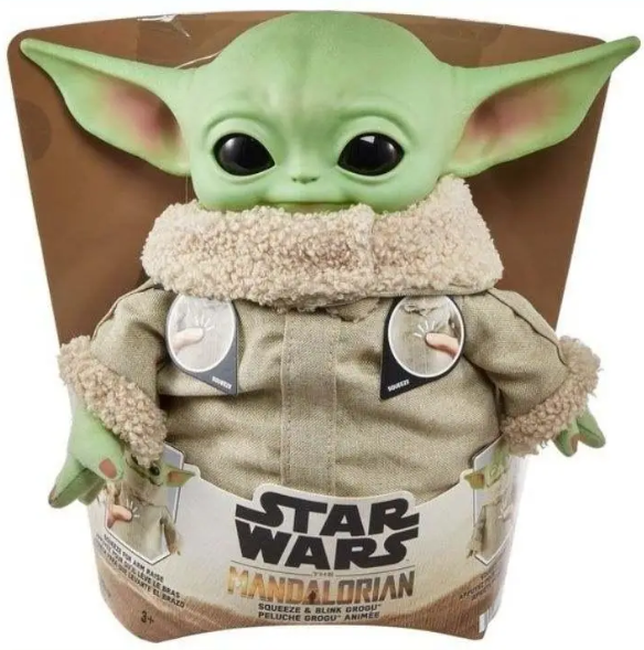 Малюк Йода версія 3.0 Інтерактивна М'яка фігурка Star Wars Грогу Дитя Grogu Squeeze Blink Plush Toy HJM25