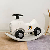 Машинка-гойдалка 2в1 Terrio “Retro” Сіра