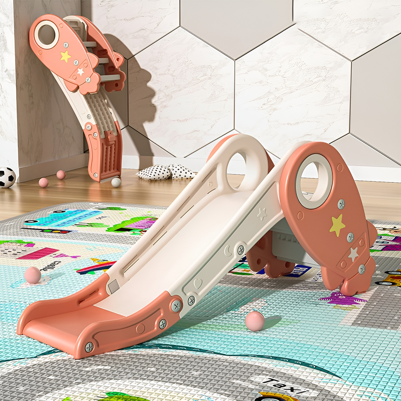 Дитяча гірка Terrio “Rocky” Помаранчева 125 см, фото 1