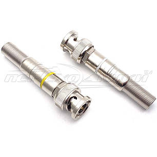 Роз'єм штекер BNC HQ під кабель із пружиною, Solder (пайка), фото 2