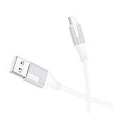 Кабель USB Borofone BX101 Creator Micro 2.4A Колір Бiлий, фото 8