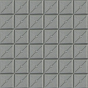 Самоклеюча декоративна 3D панель квадрат срібло 700x700x8мм (177) SW-00000188
