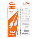 Кабель USB Hoco X93 Force PD20W Type-C to Lightning 2M Колір Бiлий, фото 3