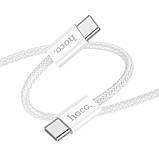 Кабель USB Hoco X104 Source 60W Type-C to Type-C Колір Рожевий, фото 5