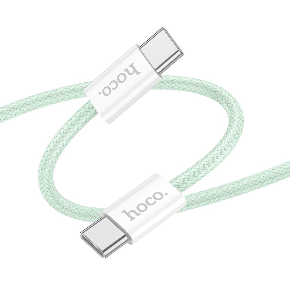 Кабель USB Hoco X104 Source 60W Type-C to Type-C Колір Зелений