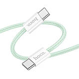 Кабель USB Hoco X104 Source 60W Type-C to Type-C Колір Рожевий, фото 7