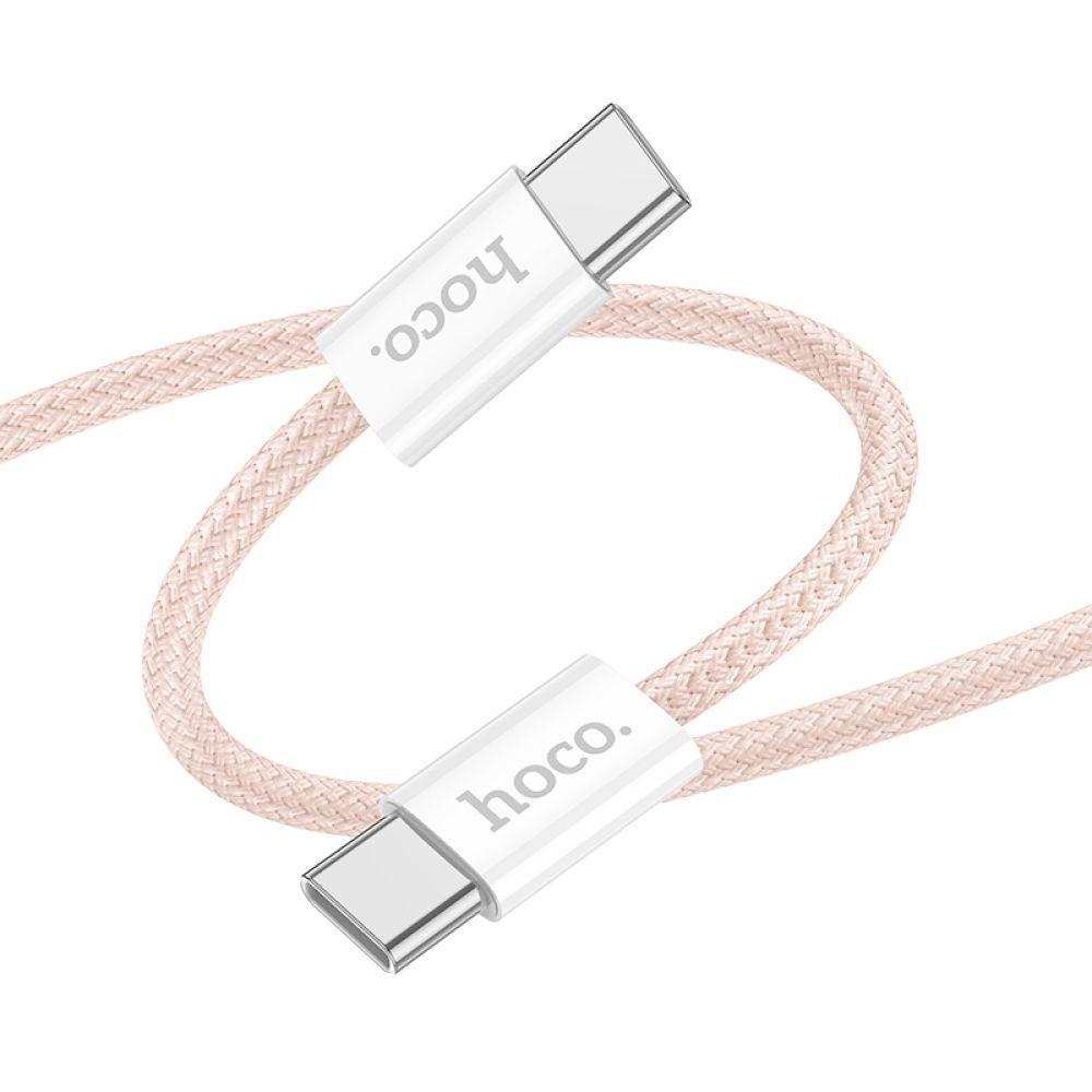 Кабель USB Hoco X104 Source 60W Type-C to Type-C Колір Рожевий