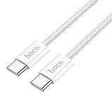 Кабель USB Hoco X104 Source 60W Type-C to Type-C Колір Блакитний, фото 8