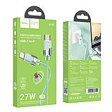 Кабель USB Hoco U132 PD27W Type-C to Lightning 1.2m Колір Блакитний, фото 5