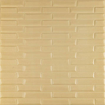 3D панель самоклеюча кладка жовто-пісочна 770х700х7 мм (032) SW-00000010