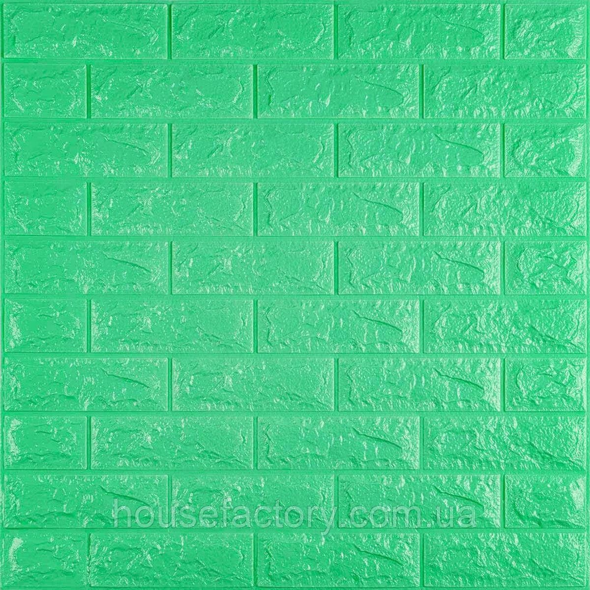 3D панель самоклеюча цегла М'ятний 700х770х7мм (012-7) SW-00000050, фото 1