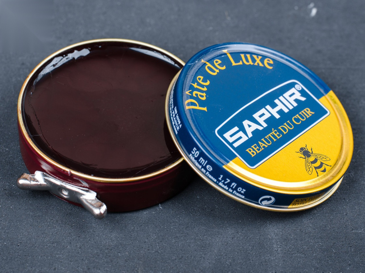 Паста для взуття Saphir Pate De Luxe, кол. бордовий (08), 50 мл