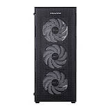 Корпус Prologix E115 Tempered Glass&Mesh Black, фото 5