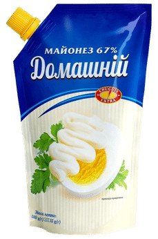 Майонез Домашній 67% Чугуїв 500 грамів дой-пак