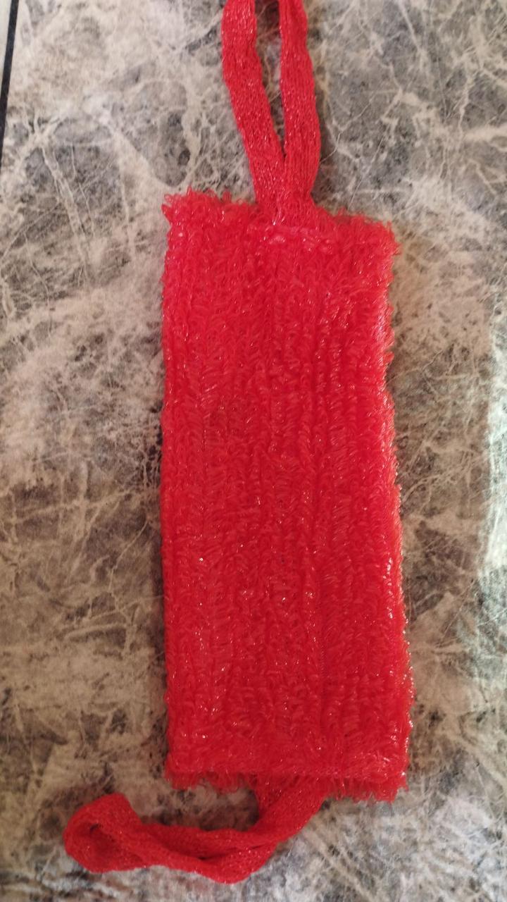 Мочалка нейлонова з ручками 43х18см, фото 1