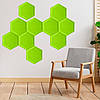 Декоративний самоклеючий шестикутник під шкіру зелений 200x230мм (1102) SW-00000742, фото 5