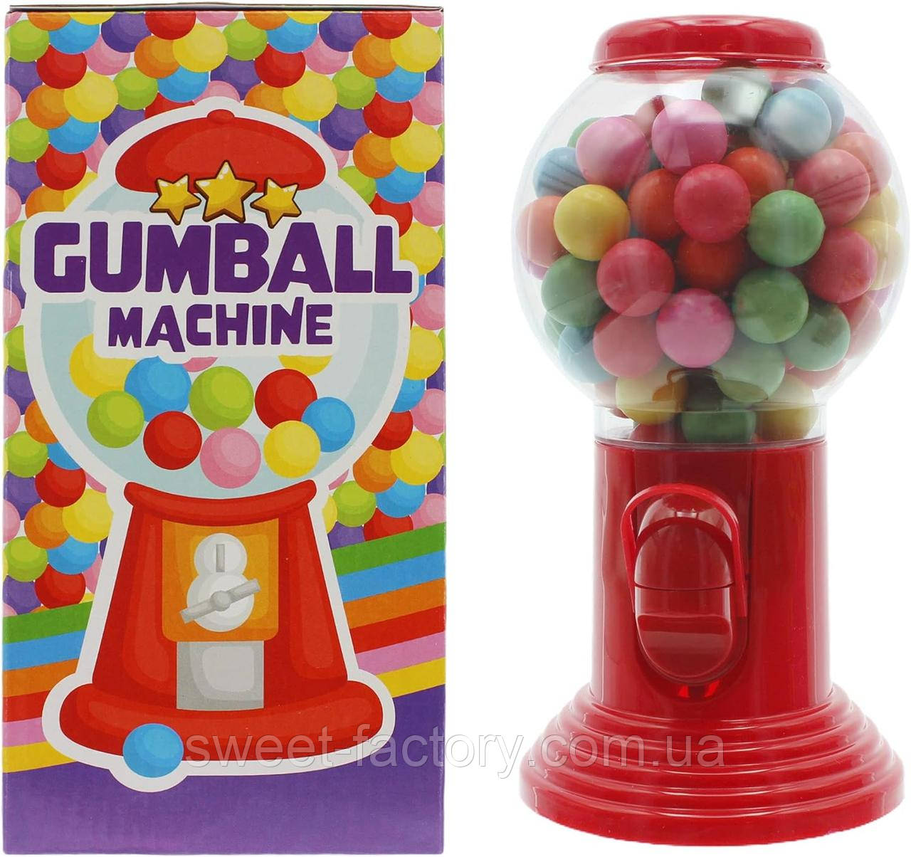 Диспенсер для жуйок Gumball Machine Chewing Gum Play & Candy Red 300g