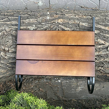 Бічна полиця Mzavod для мангалу Зевс на 12 шампурів темне дерево