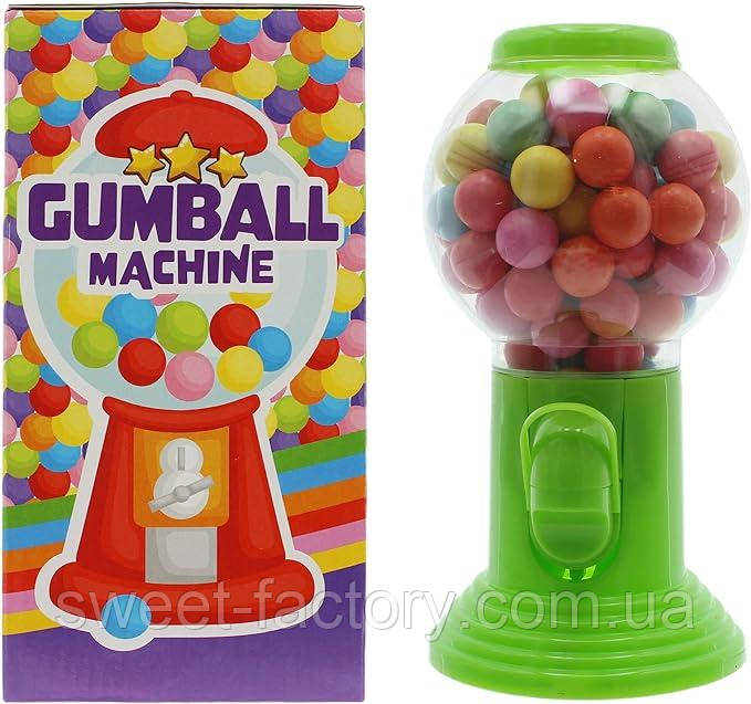 Диспенсер для жуйок Gumball Machine Chewing Gum Play & Candy Green 300g