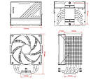 Кулер процесорний ID-Cooling Frozn A610 ARGB White, фото 7