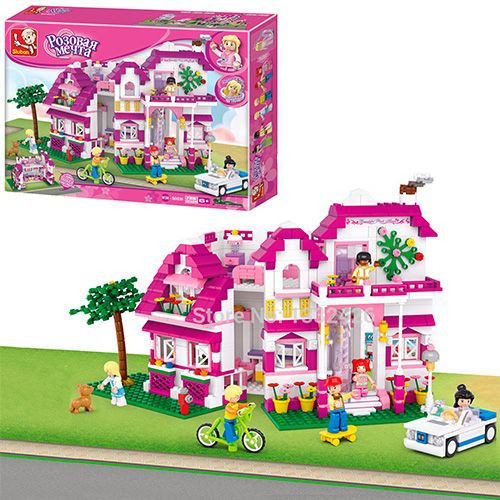 Конструктор Sluban M38-B0536 Рожева мрія Заміський будиночок, 726 дет., фото 1