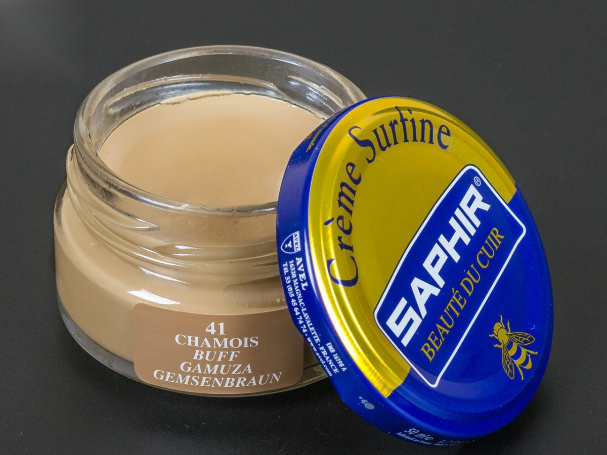 Зволожуючий крем для взуття Saphir Creme Surfine, кол. замша (41), 50 мл
