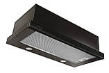 Витяжка кухонна ProfitM Телескоп Містраль 60см 550м3 Чорна, фото 5